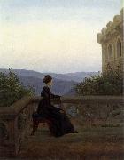 Carl Gustav Carus Woman on the Balcony oil painting picture wholesale